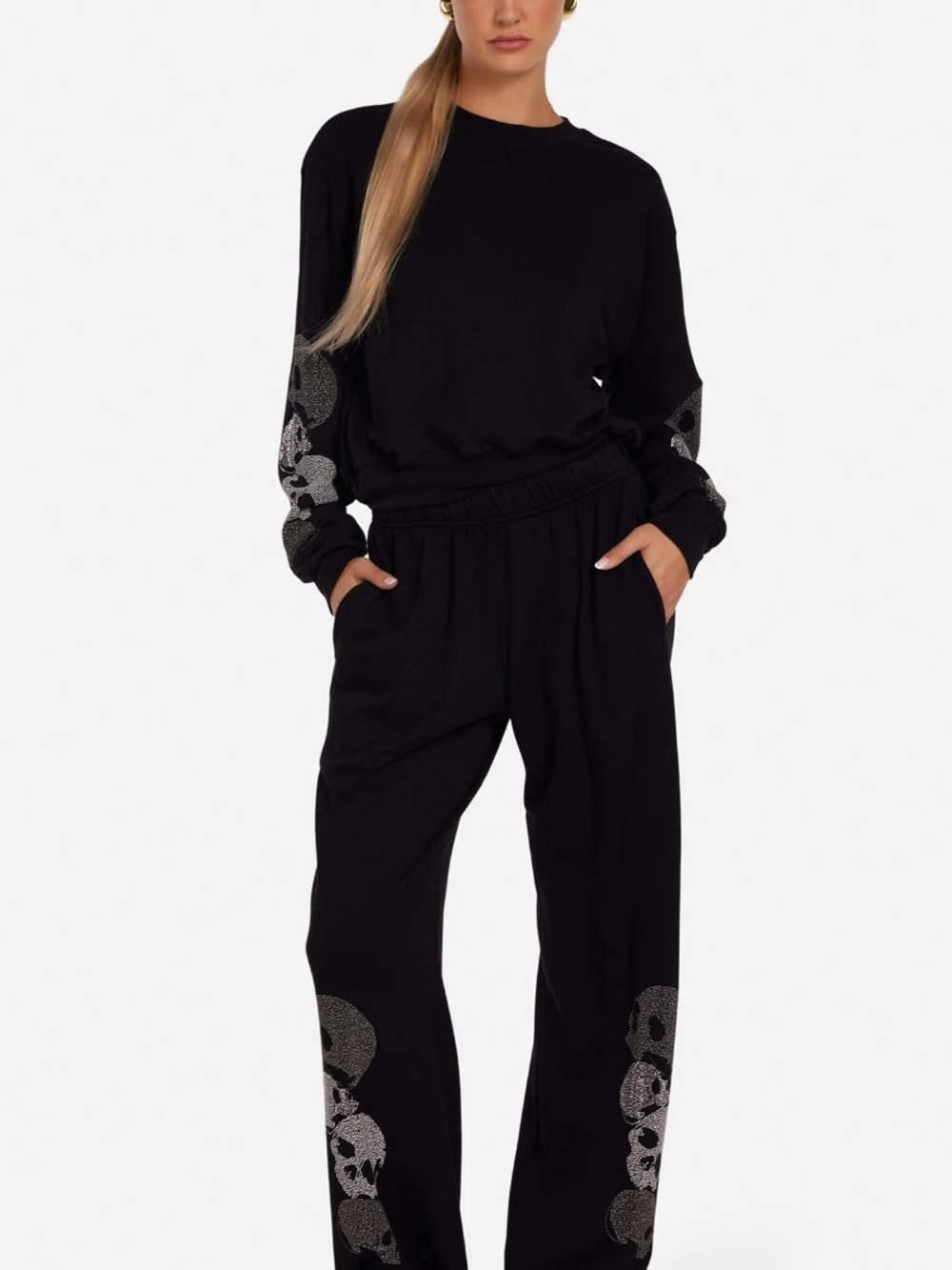 Lauren Moshi Juvia Stud Skulls Pants - Excellent Condition